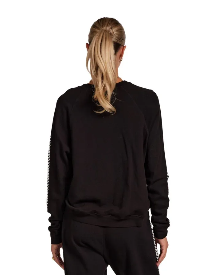Women039s Anela Butterfly Happyface Black Lauren Moshi Long Sleeve