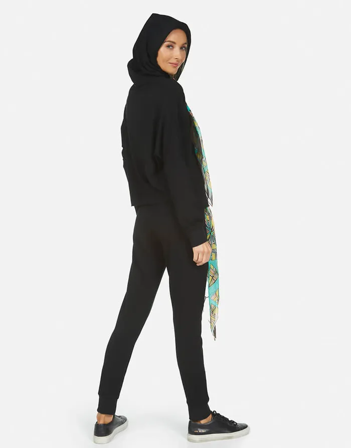 Women039s Belinda Scarf Black Tribal Lauren Moshi Hoodies