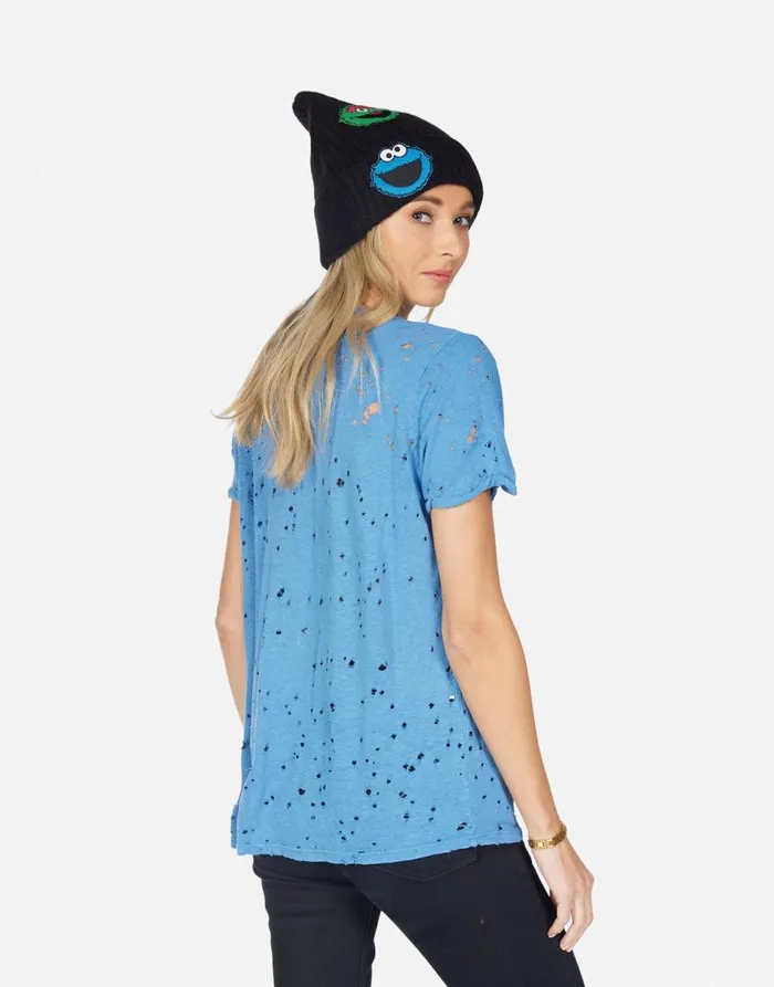 Women039s Bess Crystal Cookie Monster Riptide Lauren Moshi Short Sleeve