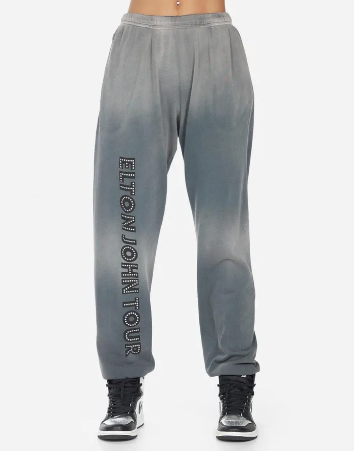 Women039s Chantria Elton John Piano Faded Graphite Lauren Moshi Long Sweatpants Women039s Chantria Elton John Piano Faded Graphite Lauren Moshi Long Sweatpants