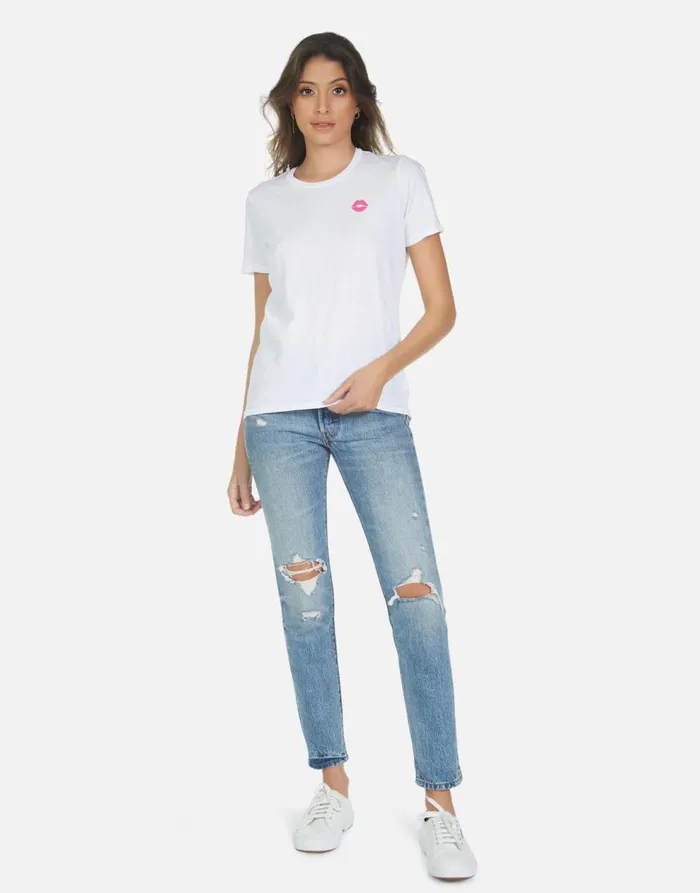 Women039s Croft Elements Rainbow White Lauren Moshi Short Sleeve