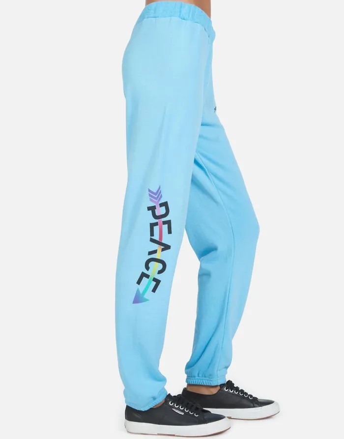 Women039s Gia Peace Arrow Cascade Blue Lauren Moshi Long Sweatpants