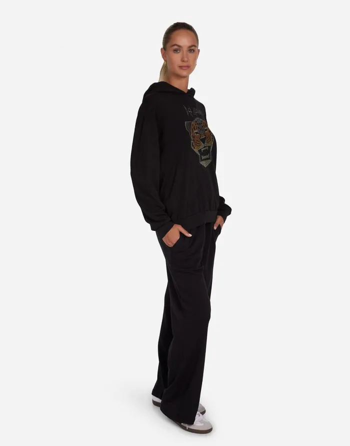 Women039s Harmony Crystal Geometric Def Leppard Black Lauren Moshi Hoodies