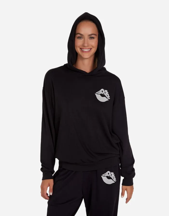Women039s Harmony Fxck You Black Lauren Moshi Hoodies