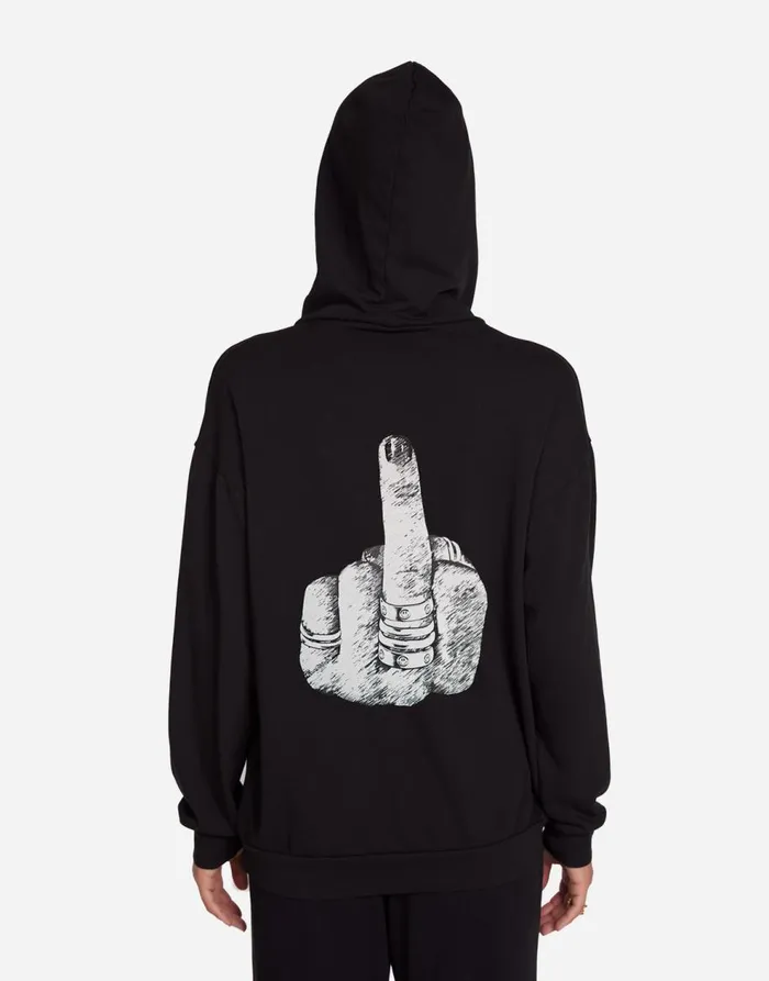 Women039s Harmony Fxck You Black Lauren Moshi Hoodies