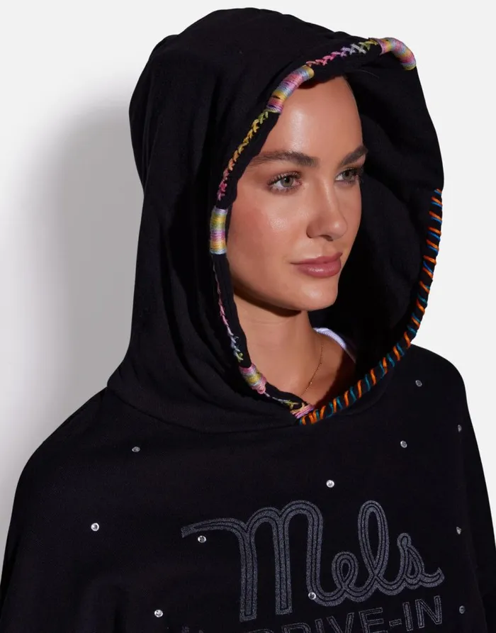 Women039s Harmony X Mels DriveIn Black Lauren Moshi Hoodies