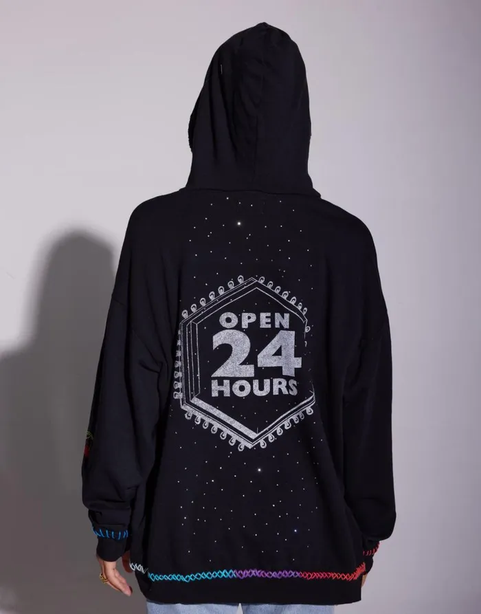 Women039s Harmony X Mels DriveIn Black Lauren Moshi Hoodies