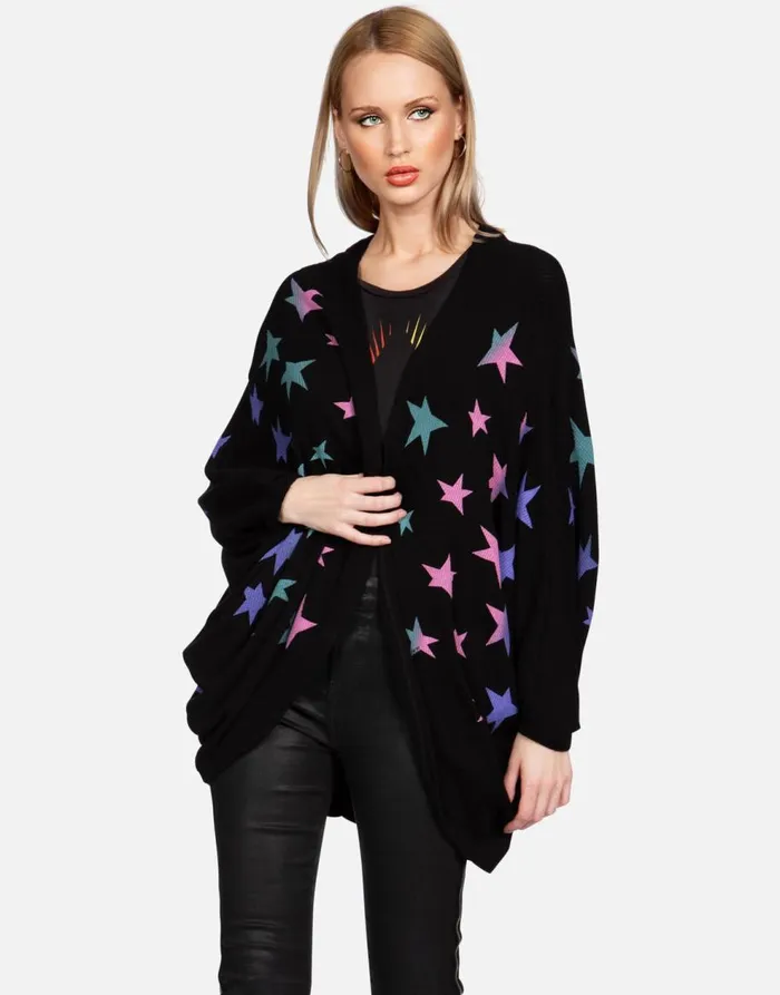 Women039s Isla Ombre Stars Black Lauren Moshi Sweaters and Knits