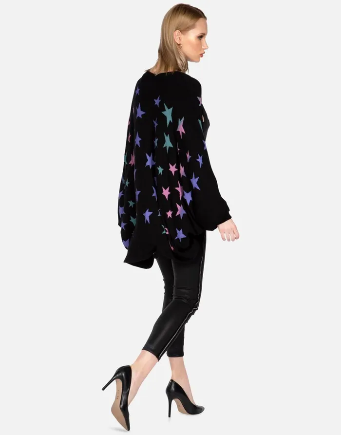 Women039s Isla Ombre Stars Black Lauren Moshi Sweaters and Knits