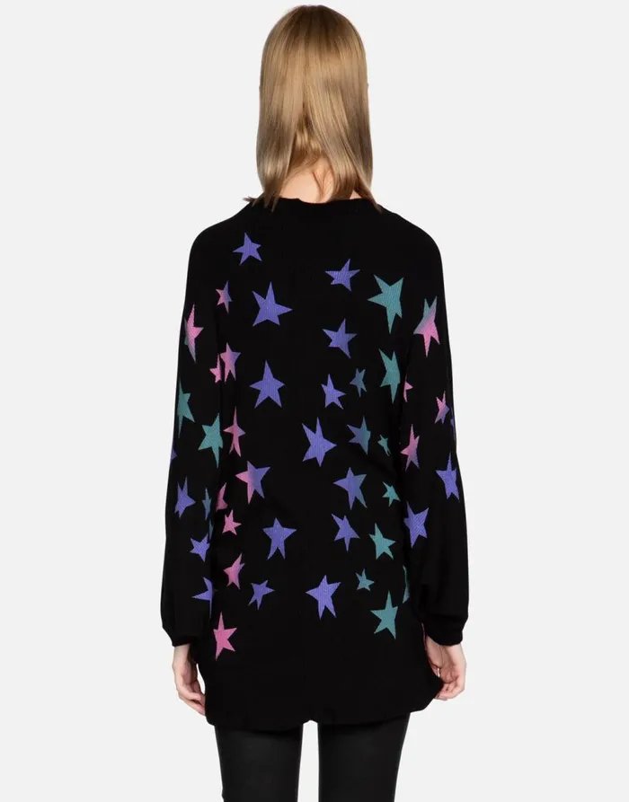 Women039s Isla Ombre Stars Black Lauren Moshi Sweaters and Knits