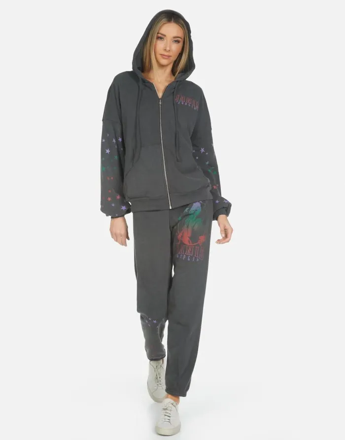 Women039s Kaliyah Janis Joplin Pigment Black Lauren Moshi Hoodies
