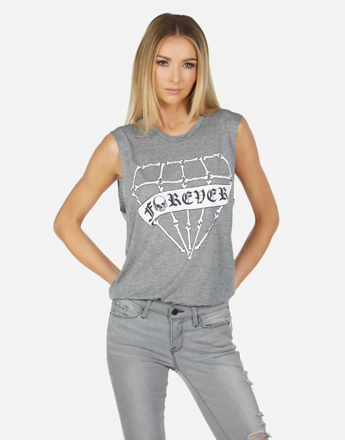 Women039s Kel Bone Diamond Heather Grey Lauren Moshi Tanks
