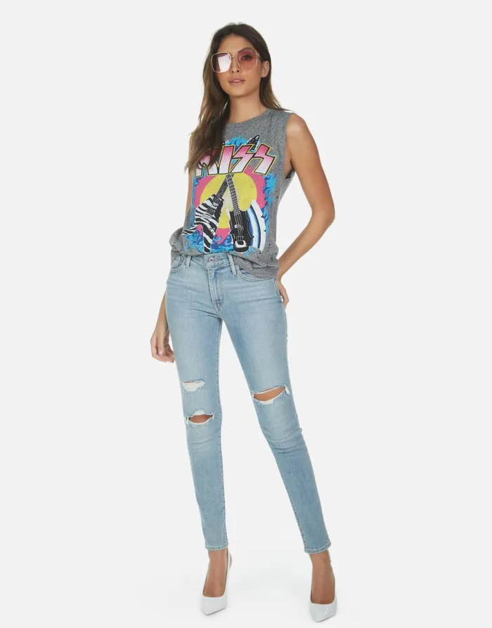 Women039s Kel KISS Animalize Heather Grey Lauren Moshi Tanks