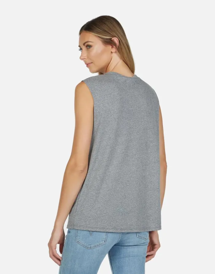 Women039s Kel Lucky Clover Heather Grey Lauren Moshi Tanks