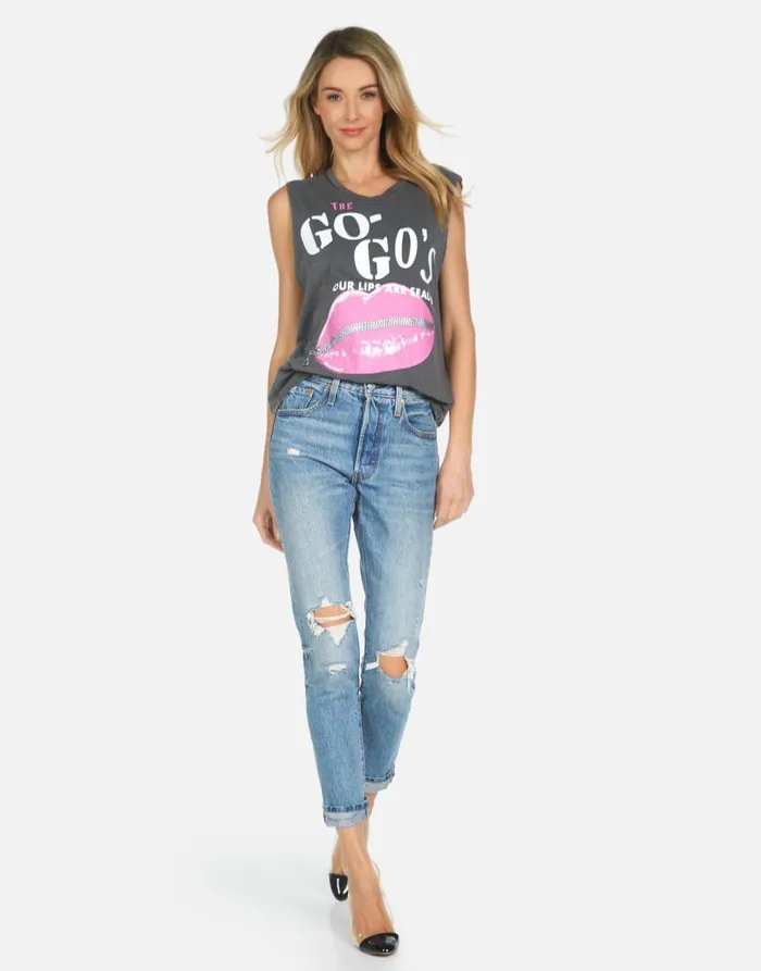 Women039s Kel The GoGo039s Pigment Black Lauren Moshi Tanks