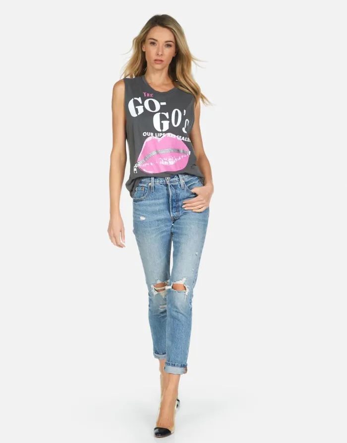 Women039s Kel The GoGo039s Pigment Black Lauren Moshi Tanks