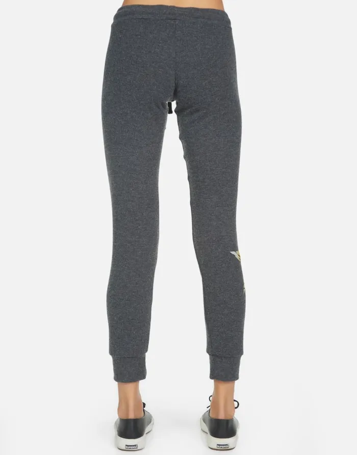 Women039s Kizzy Tiger Tongue Heather Black Lauren Moshi Long Sweatpants