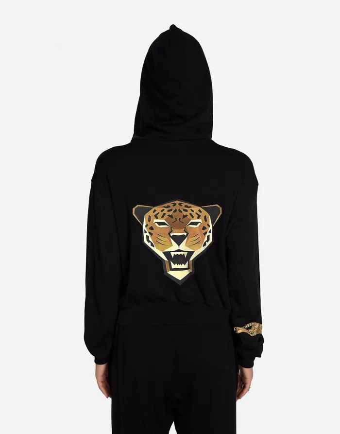 Women039s Lachelle Geometric Def Leppard Black Lauren Moshi Hoodies