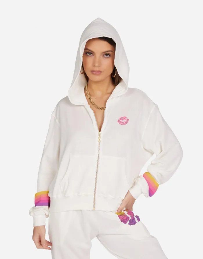 Women039s Lachelle Peace Roses Milk Lauren Moshi Hoodies