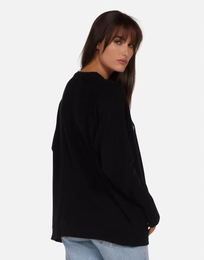 Women039s Ladona Neon Stud Elements Black Lauren Moshi Sweaters and Knits