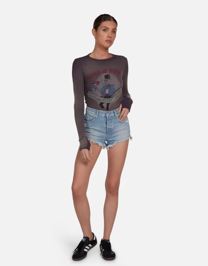 Women039s McKinley Guns N039 Roses Welcome To The Jungle Vintage Smoke Lauren Moshi Long Sleeve