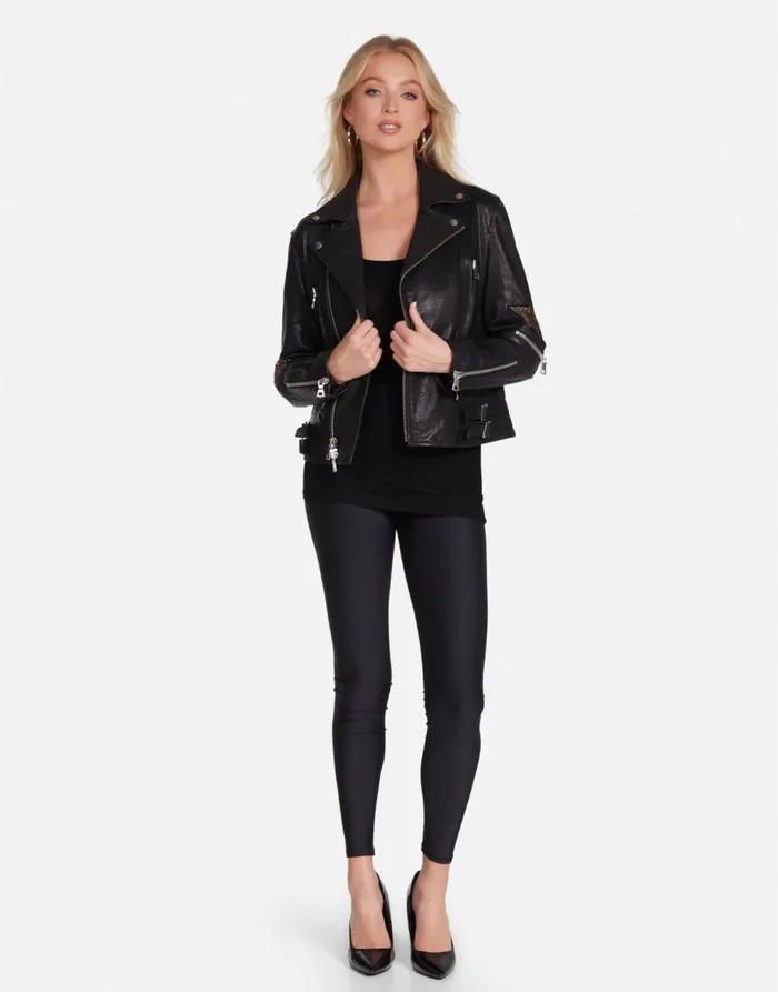Women039sMen039s Posey Gold Crystal Multi Stars Black Lauren Moshi Hoodies
