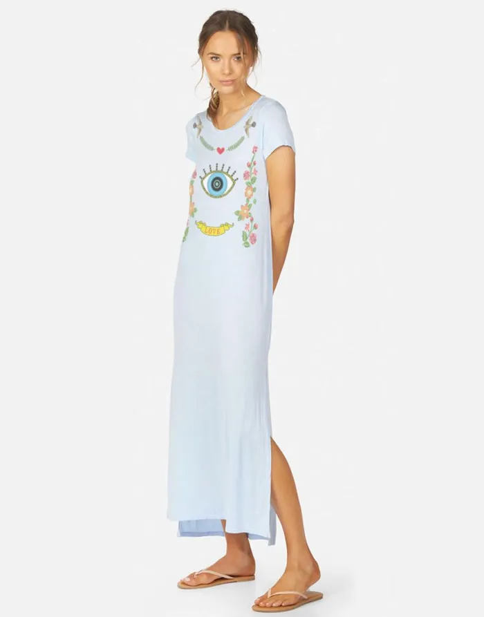 Women039s Omega X Floral Eye Love Cornflower Blue Lauren Moshi Dresses