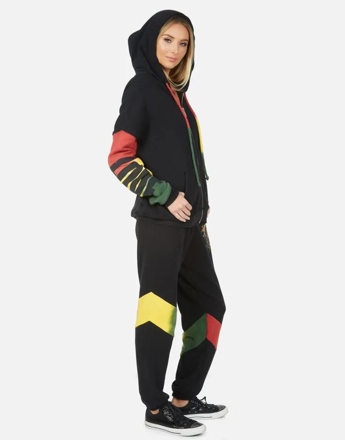 Women039s Ophelia Rasta Lion Blackrasta Lauren Moshi Long Sweatpants