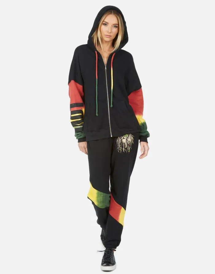 Women039s Ophelia Rasta Lion Blackrasta Lauren Moshi Long Sweatpants