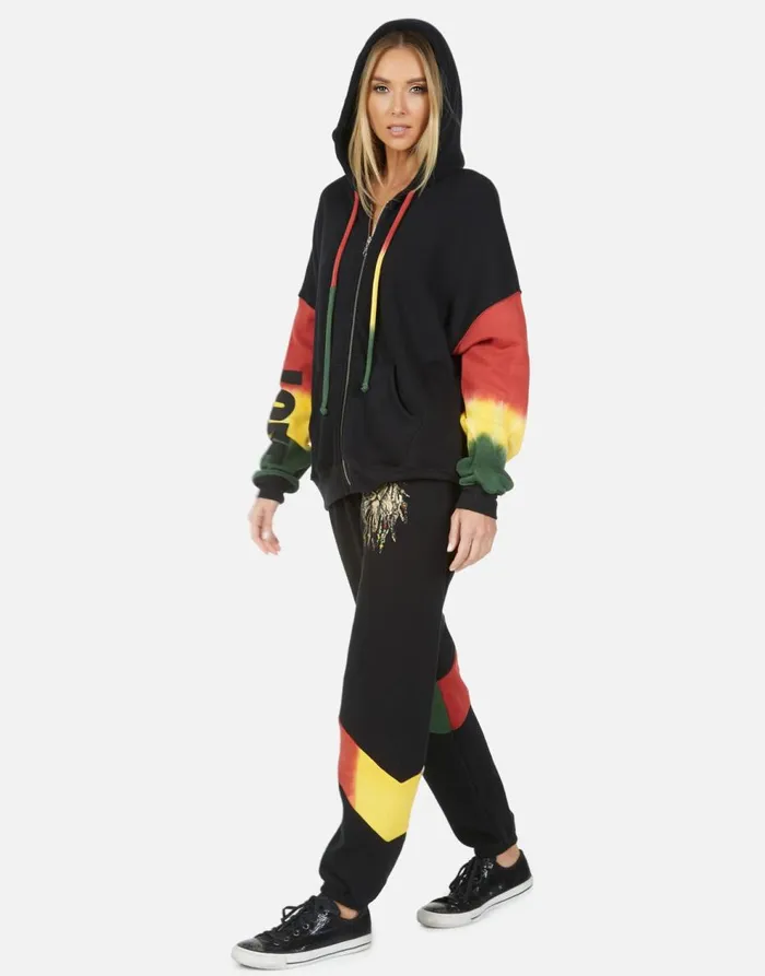 Women039s Ophelia Rasta Lion Blackrasta Lauren Moshi Long Sweatpants