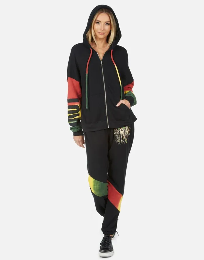 Women039s Ophelia Rasta Lion Blackrasta Lauren Moshi Long Sweatpants