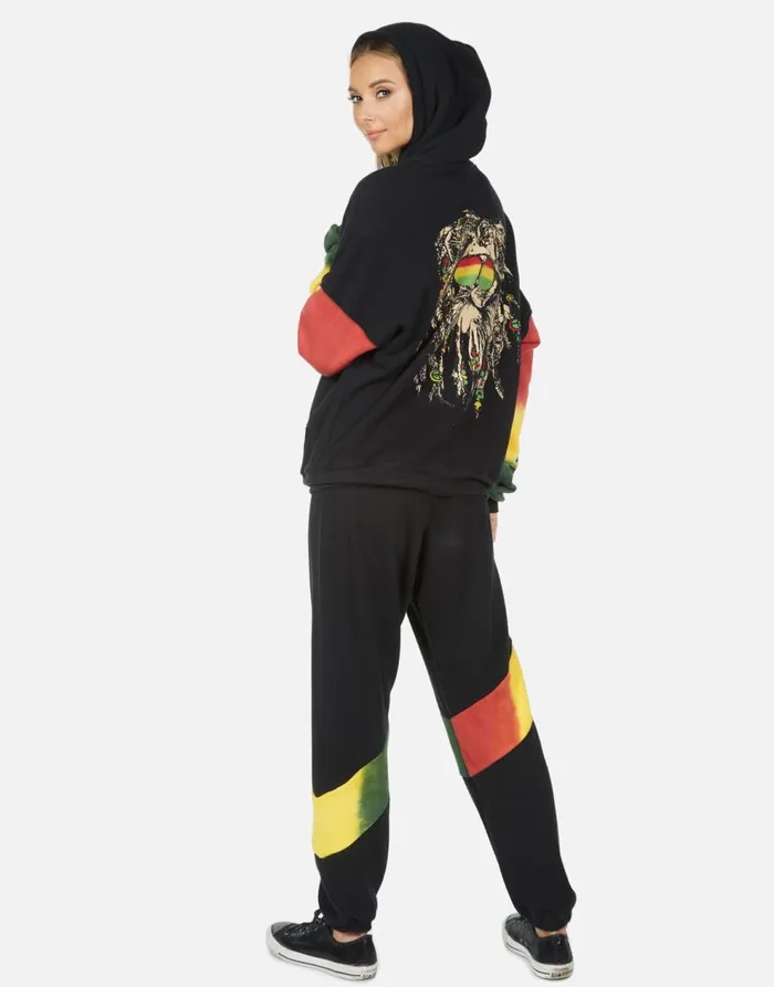 Women039s Ophelia Rasta Lion Blackrasta Lauren Moshi Long Sweatpants