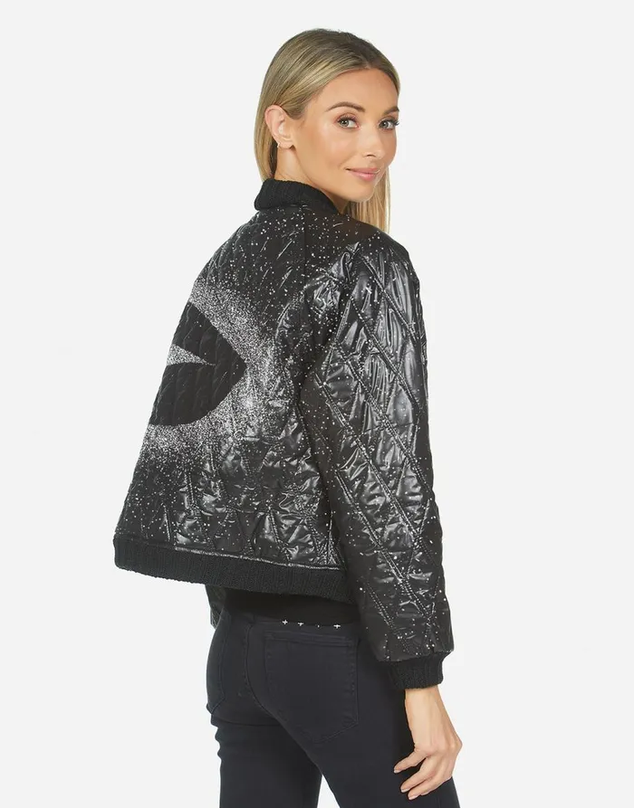 Women039s Sherine Splatter Kiss Black Lauren Moshi Jackets