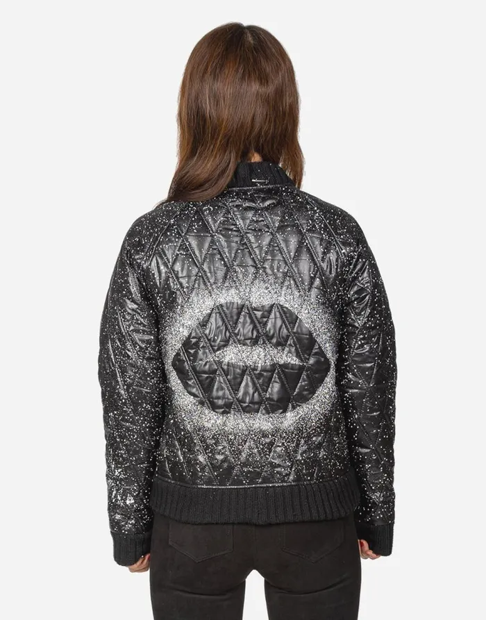 Women039s Sherine Splatter Kiss Black Lauren Moshi Jackets