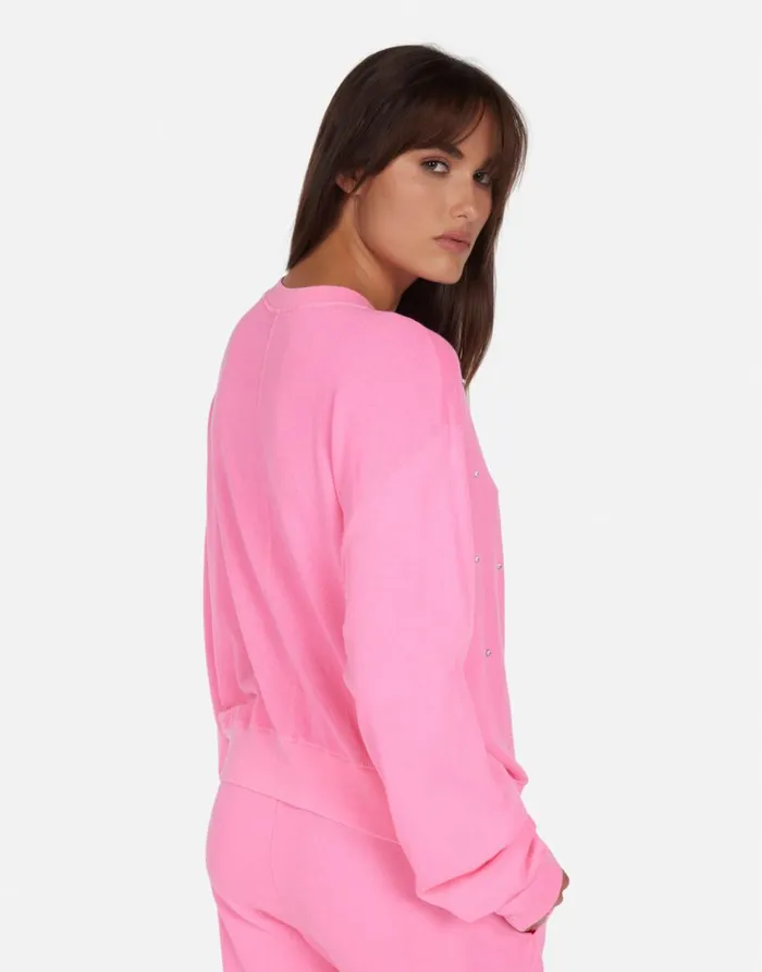 Women039s Spalding Diamond Star Neon Pink Lauren Moshi Long Sleeve