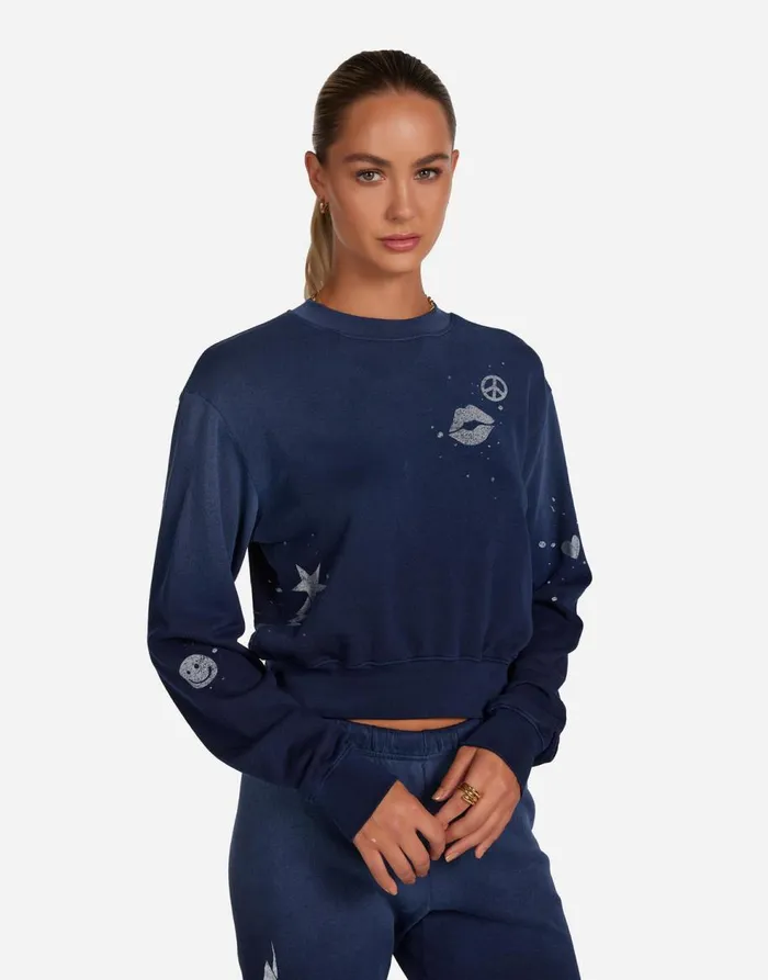 Women039s Spalding Tiger Elements Navy Ombre Lauren Moshi Long Sleeve