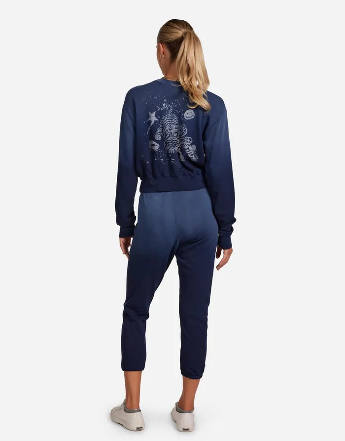 Women039s Spalding Tiger Elements Navy Ombre Lauren Moshi Long Sleeve