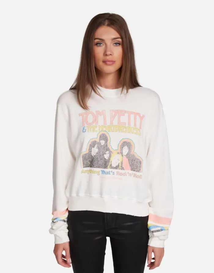 Women039s Spalding Tom Petty Rock N Roll Milk Lauren Moshi Long Sleeve