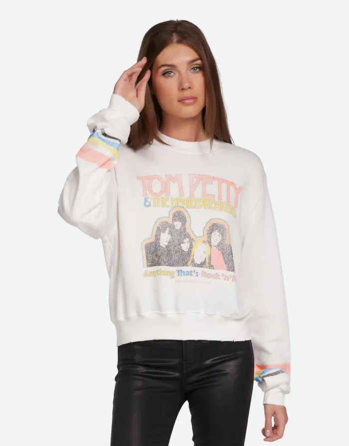 Women039s Spalding Tom Petty Rock N Roll Milk Lauren Moshi Long Sleeve
