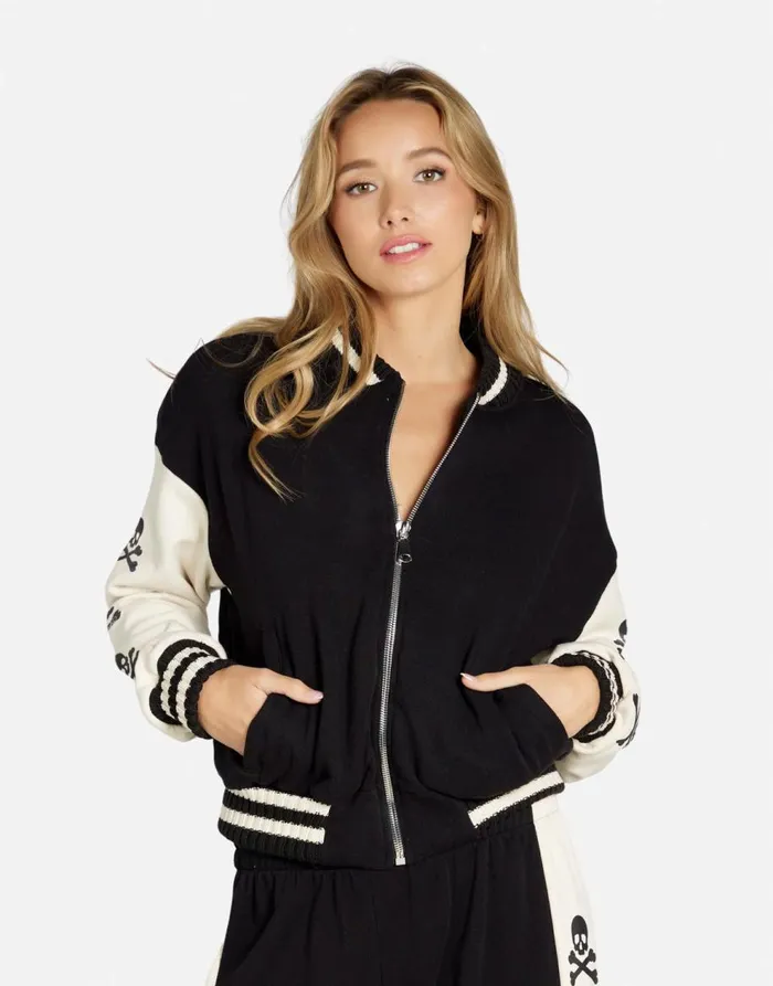 Women039s Taissa Skulls U0026 Crossbones Blackbone Lauren Moshi Jackets