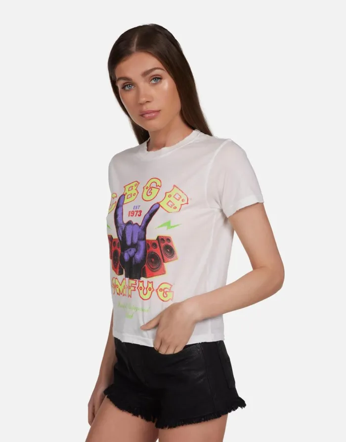 Women039s Ursula CBGB Rock Hand Milk Lauren Moshi Short Sleeve