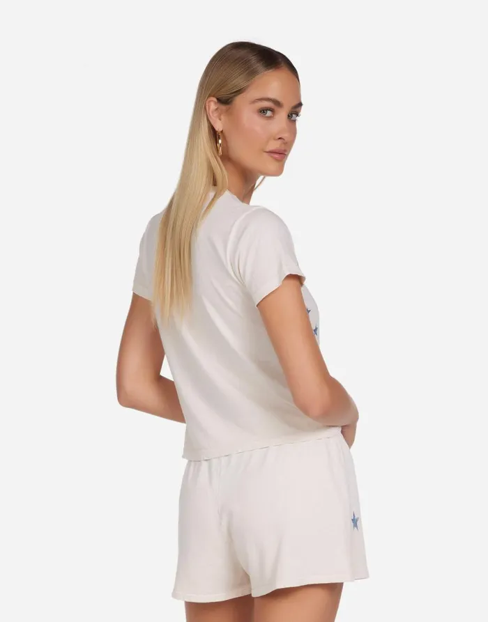 Women039s Ursula Vintage Stars Ivory Ombre Lauren Moshi Short Sleeve