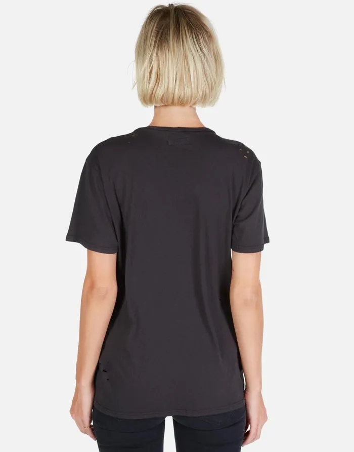 Women039s Wolf Cracked Lightning Bolt Onyx Lauren Moshi Short Sleeve
