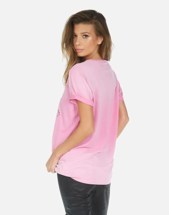 Women039s Wolf Hamsa Elements Party Pink Ombre Lauren Moshi Short Sleeve