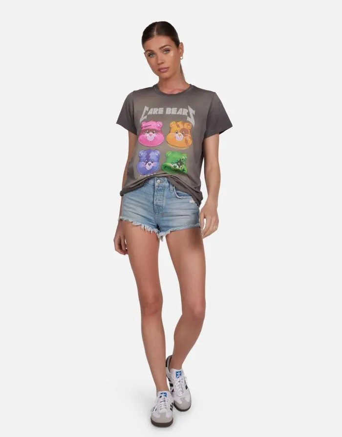 Women039s Wolf Rock Care Bears Vintage Smoke Lauren Moshi Short Sleeve