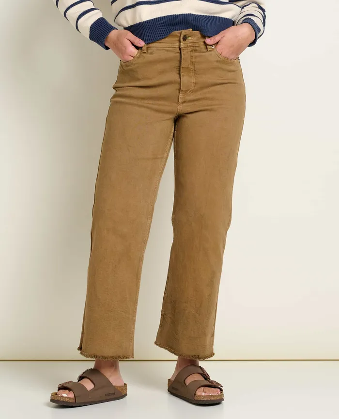 Women8217s Balsam Seeded Cutoff Pant Honey Brown Pants ToadandCo