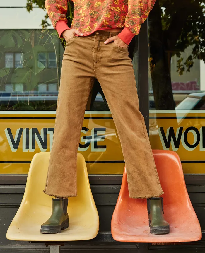 Women8217s Balsam Seeded Cutoff Pant Honey Brown Pants ToadandCo
