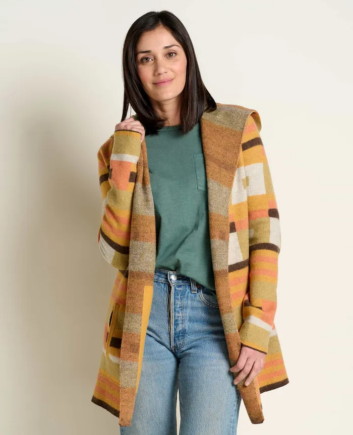 Women8217s ToadandCo Merino Heartfelt Hoodie Papaya Sweaters