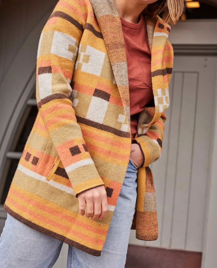 Women8217s ToadandCo Merino Heartfelt Hoodie Papaya Sweaters