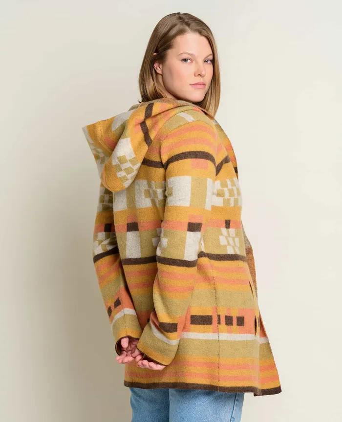 Women8217s ToadandCo Merino Heartfelt Hoodie Papaya Sweaters